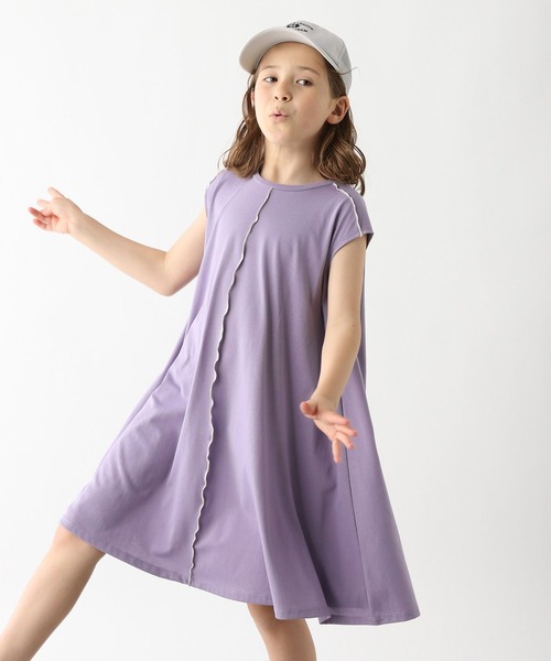 GLOBAL WORK（グローバルワーク）の「シャーベッTEE/ノースリーブワンピース/162602（ワンピース・キッズ・ブラック/パープル/ブルー・160cm/120cm/100cm/110cm/140cm/130cm/150cm）」の5枚目の写真