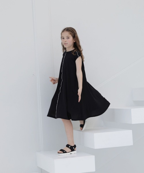 GLOBAL WORK（グローバルワーク）の「シャーベッTEE/ノースリーブワンピース/162602（ワンピース・キッズ・ブラック/パープル/ブルー・160cm/120cm/100cm/110cm/140cm/130cm/150cm）」の7枚目の写真