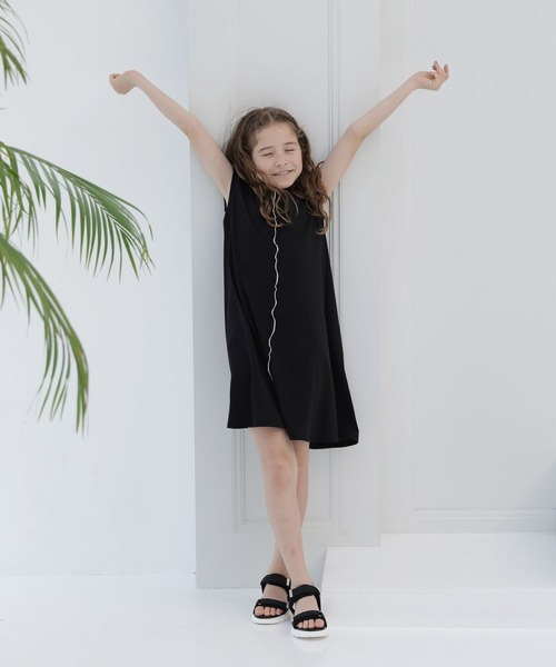 GLOBAL WORK（グローバルワーク）の「シャーベッTEE/ノースリーブワンピース/162602（ワンピース・キッズ・ブラック/パープル/ブルー・160cm/120cm/100cm/110cm/140cm/130cm/150cm）」の21枚目の写真