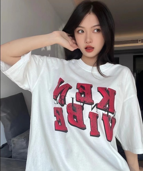 MGV(エムジーヴィー)の「センタープリントロゴTシャツ(Tシャツ/カットソー・レディース・ブラウン/ホワイト・MEDIUM/LARGE/X-LARGE)」の3枚目の写真