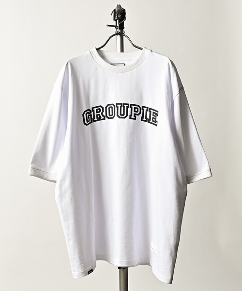 ADAM PATEK(アダムパテック)の「ADAMPATEK / groupie college Logo looose T/ルーズシルエットカレッジロゴビッグTシャツ(AP2314034)(Tシャツ/カットソー・レディース・ブラック/ホワイト/グレー・1/2/3)」の14枚目の写真