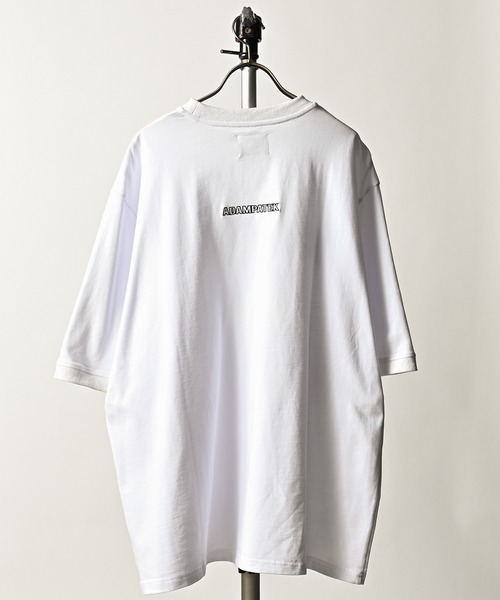 ADAM PATEK(アダムパテック)の「ADAMPATEK / groupie college Logo looose T/ルーズシルエットカレッジロゴビッグTシャツ(AP2314034)(Tシャツ/カットソー・レディース・ブラック/ホワイト/グレー・1/2/3)」の8枚目の写真