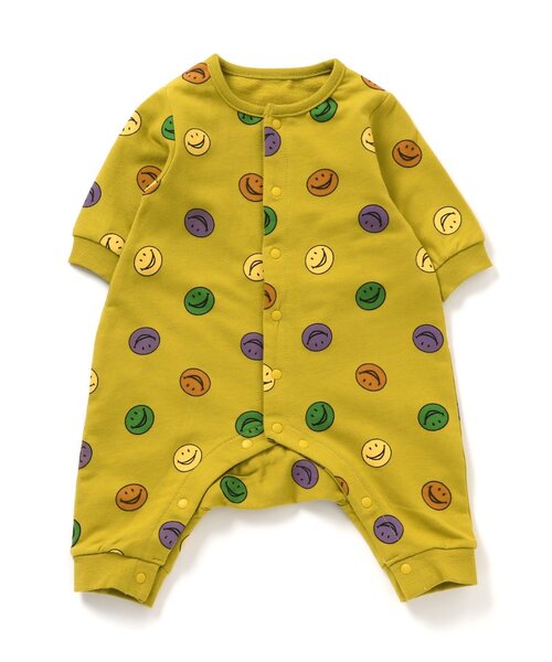 BREEZE（ブリーズ）の「総柄カバーオール マイファーストブリーズ（ロンパース・キッズ・オレンジ/ラベンダー/ミント/マスタード/ブラック/アイボリー/ブラウン/グリーン/グレー/ベージュ/チェック・80/60/70）」の21枚目の写真