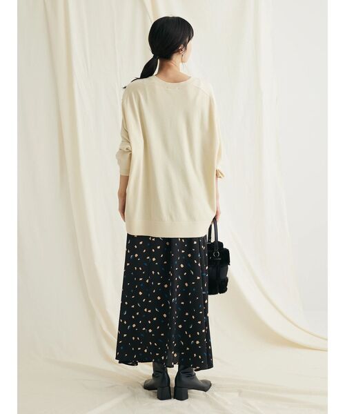 CRAFT STANDARD BOUTIQUE（クラフトスタンダードブティック）の「とてもちクルーネックニットプルオーバー（ニット/セーター・レディース・パープル/ブラック/アイボリー/杢グレー・FREE）」の10枚目の写真