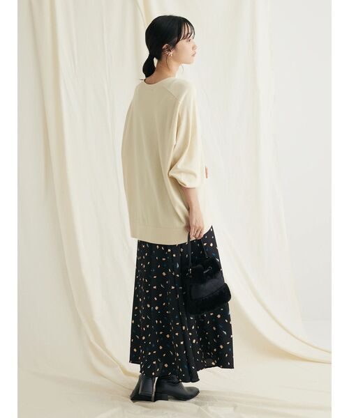 CRAFT STANDARD BOUTIQUE（クラフトスタンダードブティック）の「とてもちクルーネックニットプルオーバー（ニット/セーター・レディース・パープル/ブラック/アイボリー/杢グレー・FREE）」の11枚目の写真