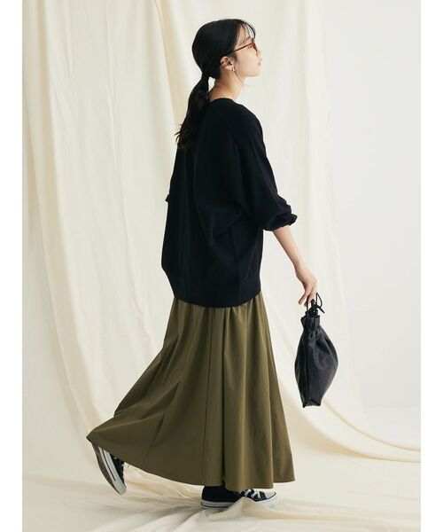 CRAFT STANDARD BOUTIQUE（クラフトスタンダードブティック）の「とてもちクルーネックニットプルオーバー（ニット/セーター・レディース・パープル/ブラック/アイボリー/杢グレー・FREE）」の16枚目の写真