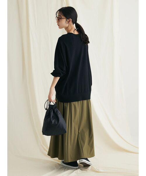 CRAFT STANDARD BOUTIQUE（クラフトスタンダードブティック）の「とてもちクルーネックニットプルオーバー（ニット/セーター・レディース・パープル/ブラック/アイボリー/杢グレー・FREE）」の17枚目の写真