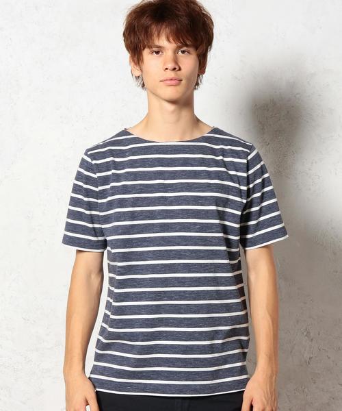 green label relaxing（グリーンレーベルリラクシング）の「BORDER BOAT/N S/S Tシャツ ◆（Tシャツ/カットソー・メンズ・ネイビー/グレー/ホワイト・LARGE/X-LARGE/SMALL/MEDIUM）」の9枚目の写真