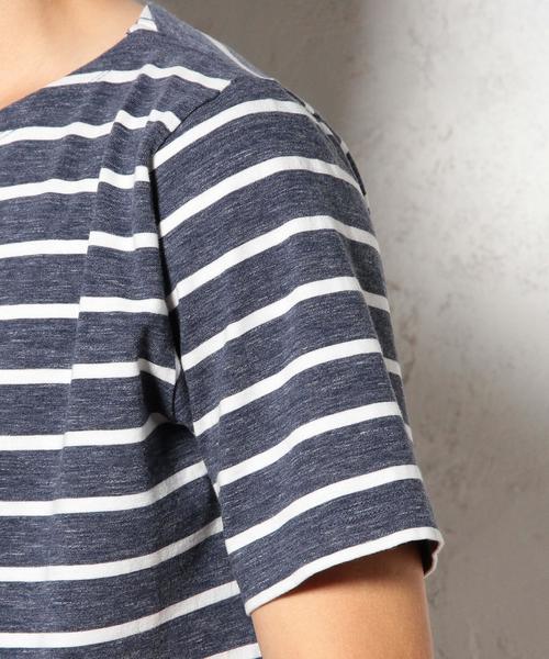 green label relaxing（グリーンレーベルリラクシング）の「BORDER BOAT/N S/S Tシャツ ◆（Tシャツ/カットソー・メンズ・ネイビー/グレー/ホワイト・LARGE/X-LARGE/SMALL/MEDIUM）」の13枚目の写真