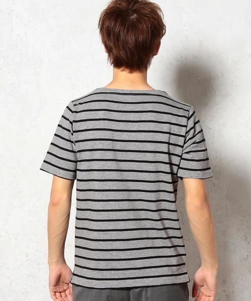 green label relaxing（グリーンレーベルリラクシング）の「BORDER BOAT/N S/S Tシャツ ◆（Tシャツ/カットソー・メンズ・ネイビー/グレー/ホワイト・LARGE/X-LARGE/SMALL/MEDIUM）」の7枚目の写真