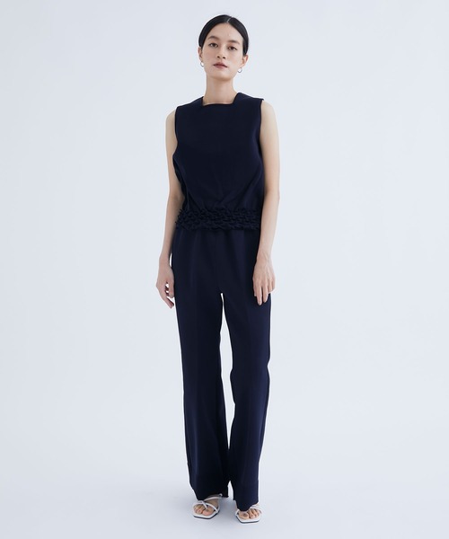 THE PERMANENT EYE(ザパーマネントアイ)の「【TELMA/テルマ】ShiboriNoSleeveTops/シボリノースリーブトップス/ミラノリブニットトップ/ノースリーブニット(ニット/セーター・レディース・ネイビー・36)」の6枚目の写真