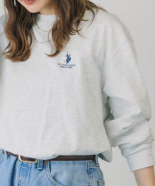 U.S. POLO ASSN.(ユーエスポロアッスン)の「U.S. POLO ASSN./ユーエスポロアッスン クルーネックロンT ワンポイント 刺繍 ロングスリーブ(Tシャツ/カットソー・メンズ・ダークグリーン/ネイビー/オフホワイト/アッシュグレー/ダークオレンジ/イエロー/ブラック・S/M/LL/L)」の1枚目の写真