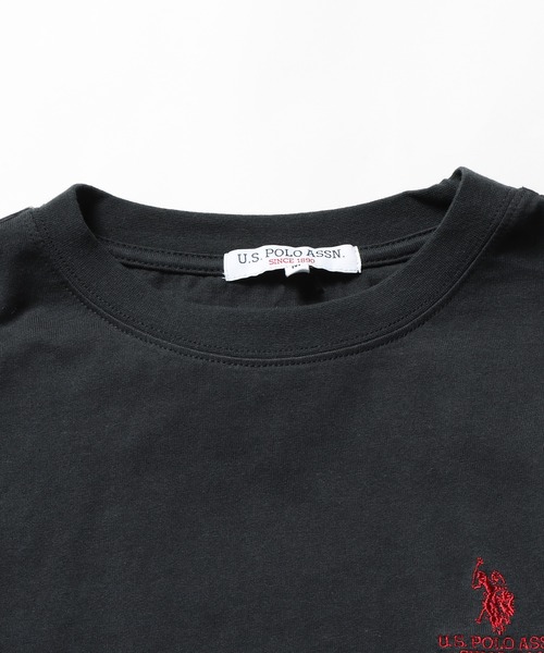 U.S. POLO ASSN.(ユーエスポロアッスン)の「U.S. POLO ASSN./ユーエスポロアッスン クルーネックロンT ワンポイント 刺繍 ロングスリーブ(Tシャツ/カットソー・メンズ・ダークグリーン/ネイビー/オフホワイト/アッシュグレー/ダークオレンジ/イエロー/ブラック・S/M/LL/L)」の10枚目の写真