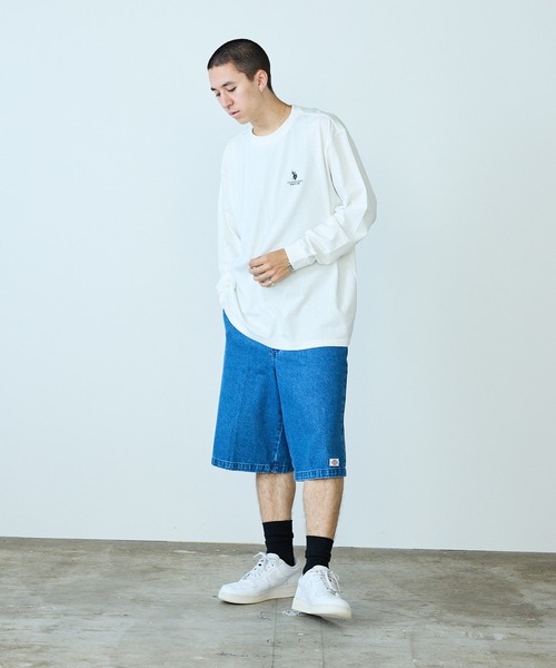 U.S. POLO ASSN.(ユーエスポロアッスン)の「U.S. POLO ASSN./ユーエスポロアッスン クルーネックロンT ワンポイント 刺繍 ロングスリーブ(Tシャツ/カットソー・メンズ・ダークグリーン/ネイビー/オフホワイト/アッシュグレー/ダークオレンジ/イエロー/ブラック・S/M/LL/L)」の21枚目の写真