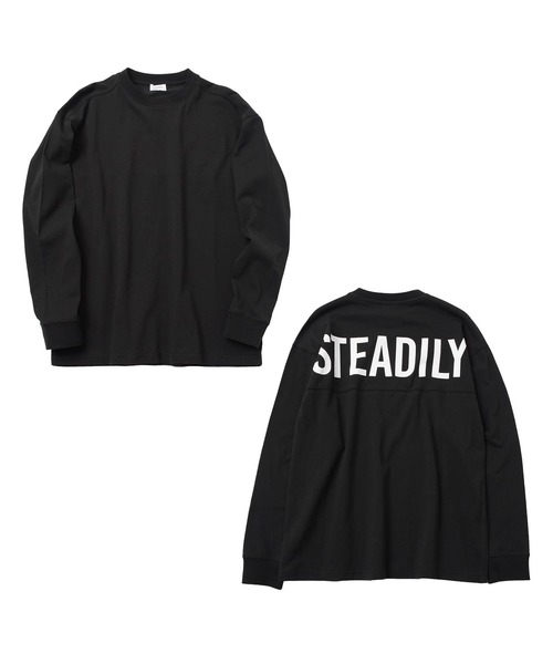 GLAZOS(グラソス)の「バックワイドロゴプリント長袖Tシャツ(Tシャツ/カットソー・キッズ・ベージュ/ネイビー/グレー/ホワイト/ブルー/ブラック・170cm/140cm/150cm/160cm)」の20枚目の写真