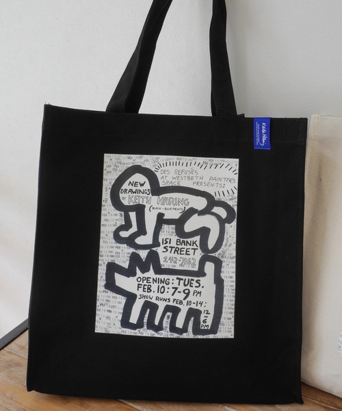 Keith Haring(キース・ヘリング)の「【 Keith Haring / キースヘリング 】 プリント キャンバス トート バッグ(トートバッグ・レディース・ホワイト系その他/ホワイト/ブラック/ブラック系その他・FREE)」の22枚目の写真