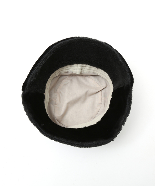 Abahouse Devinette（ドゥヴィネット）の「【RUBEN/ルーベン】ミックスファーバケットハットRUS-8219（ハット・レディース・ブラック/ベージュ・フリー）」の8枚目の写真