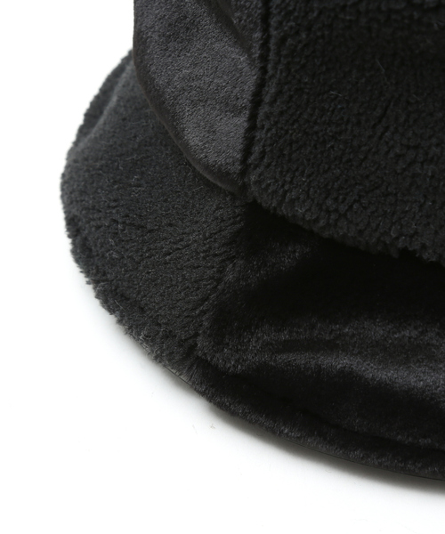 Abahouse Devinette（ドゥヴィネット）の「【RUBEN/ルーベン】ミックスファーバケットハットRUS-8219（ハット・レディース・ブラック/ベージュ・フリー）」の10枚目の写真