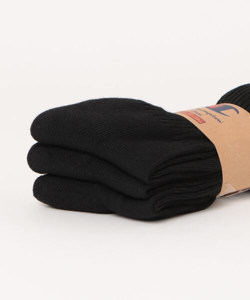 Champion(チャンピオン)の「【CHAMPION/チャンピオン】 フルレングスソックス3P CMSCY002 ワンポイントロゴ 3足組(ソックス/靴下・メンズ・ネイビー/グレー/ホワイト/ブラック・MEDIUM/SMALL/LARGE)」の8枚目の写真