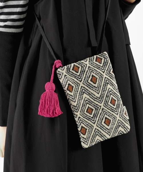 salle de bal（サルデバル）の「Craft India / クラフト インディア ポシェット ショルダーバッグ pochette FRH（ショルダーバッグ・レディース・ブラック/ブラック系その他/ネイビー/ベージュ/グレー/ブルー/ナチュラル・FREE）」の3枚目の写真