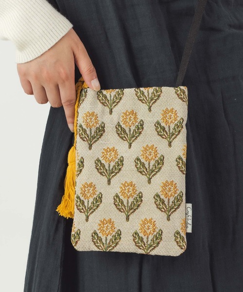 salle de bal（サルデバル）の「Craft India / クラフト インディア ポシェット ショルダーバッグ pochette FRH（ショルダーバッグ・レディース・ブラック/ブラック系その他/ネイビー/ベージュ/グレー/ブルー/ナチュラル・FREE）」の6枚目の写真