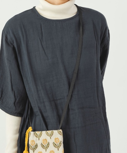 salle de bal（サルデバル）の「Craft India / クラフト インディア ポシェット ショルダーバッグ pochette FRH（ショルダーバッグ・レディース・ブラック/ブラック系その他/ネイビー/ベージュ/グレー/ブルー/ナチュラル・FREE）」の21枚目の写真