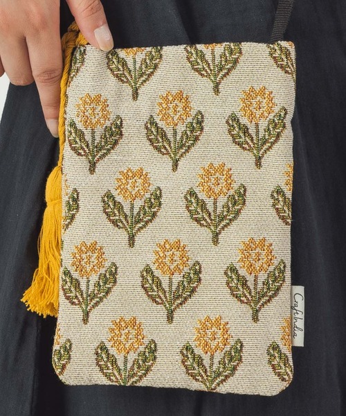 salle de bal（サルデバル）の「Craft India / クラフト インディア ポシェット ショルダーバッグ pochette FRH（ショルダーバッグ・レディース・ブラック/ブラック系その他/ネイビー/ベージュ/グレー/ブルー/ナチュラル・FREE）」の18枚目の写真