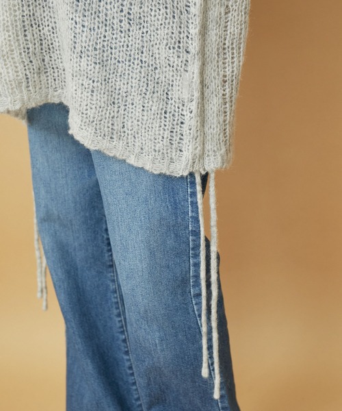 VIS（ビス）の「モヘアタッチシアーニット（ニット/セーター・レディース・ピンク/イエロー系その他/ライトグレー・FREE）」の18枚目の写真