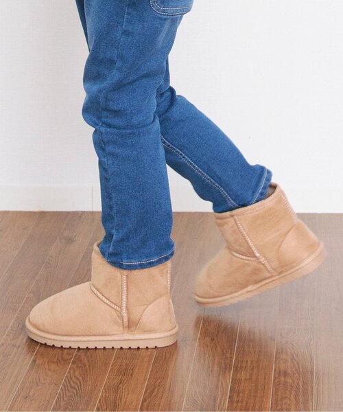 BREEZE（ブリーズ）の「【ユニセックス】ボアブーツ（ブーツ・キッズ・ラベンダー/レインボー/オフホワイト/ブラック/ベージュ・14/18/13/16/17/15 /21/20/19）」の3枚目の写真