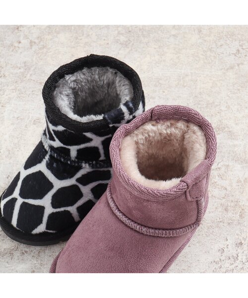 BREEZE（ブリーズ）の「【ユニセックス】ボアブーツ（ブーツ・キッズ・ラベンダー/レインボー/オフホワイト/ブラック/ベージュ・14/18/13/16/17/15 /21/20/19）」の7枚目の写真