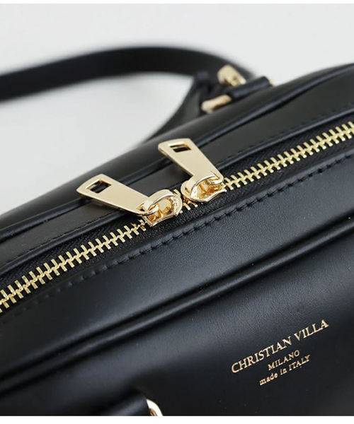 Rouge vif(ルージュヴィフ)の「【CHRISTIAN VILLA/クリスチャンヴィラ】ショルダーボストンバッグ(トートバッグ・レディース・ブラック・フリー)」の14枚目の写真