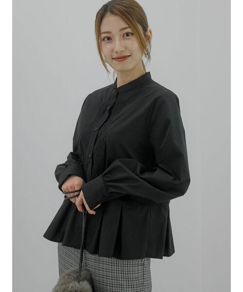 Te chichi（テチチ）の「シルキーブロードエンブロイダリーブラウス（シャツ/ブラウス・レディース・ブラック/オリーブ/オフホワイト・F）」の6枚目の写真