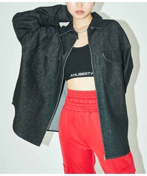 ANLIBERTY ANAP | ジップアップデニムブルゾン(ブルゾン)