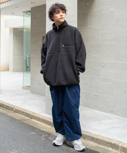 WEGO（ウィゴー）の「WEGO/フリースハーフZIPプルオーバー（スウェット・メンズ・ダークグリーン/ブラック/ベージュ/オフホワイト・LARGE/MEDIUM）」の21枚目の写真