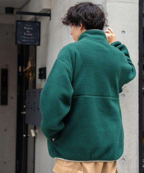 WEGO（ウィゴー）の「WEGO/フリースハーフZIPプルオーバー（スウェット・メンズ・ダークグリーン/ブラック/ベージュ/オフホワイト・LARGE/MEDIUM）」の10枚目の写真