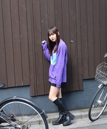 ONE DAY KMC （ワンデイケーエムシー）の「DEPROID / DEPROID×Itaru TAKE OFF L/S TEE（Tシャツ/カットソー）」