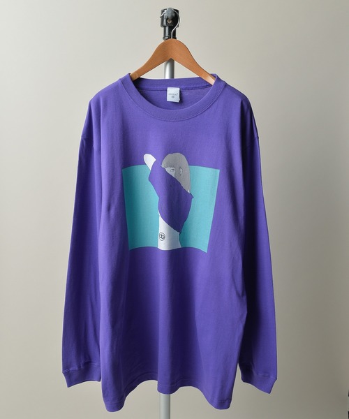 ONE DAY KMC (ワンデイケーエムシー)の「DEPROID / DEPROID×Itaru TAKE OFF L/S TEE(Tシャツ/カットソー・メンズ・ホワイト/パープル・FREE)」の7枚目の写真
