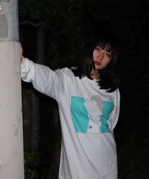 ONE DAY KMC (ワンデイケーエムシー)の「DEPROID / DEPROID×Itaru TAKE OFF L/S TEE(Tシャツ/カットソー・メンズ・ホワイト/パープル・FREE)」の8枚目の写真