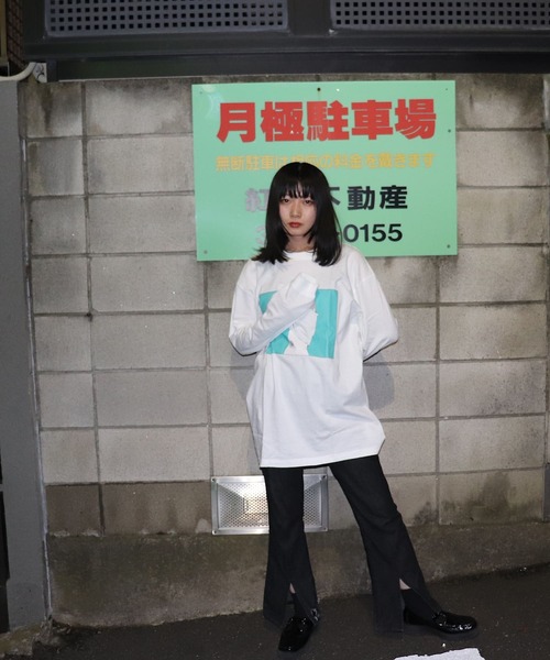 ONE DAY KMC (ワンデイケーエムシー)の「DEPROID / DEPROID×Itaru TAKE OFF L/S TEE(Tシャツ/カットソー・メンズ・ホワイト/パープル・FREE)」の10枚目の写真
