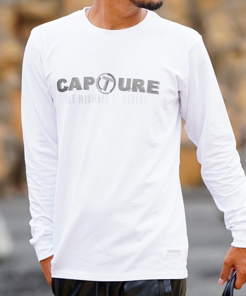 adamsJUGGLER(アダムスジャグラー)の「キャプチャーロングティー(Tシャツ/カットソー・メンズ・ホワイト/ブラック・L/S/XL/XXL/M)」の13枚目の写真