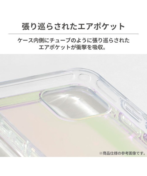 Hamee（ハミィ）の「iPhone 15/14/13 兼用 HIGHER ハイブリッド 耐衝撃・抗菌 スマホケース 透明 クリアケース（スマホケース/カバー・レディース・イエロー/ピンク系その他/ブルー系その他・iPhone 13/14/15）」の10枚目の写真
