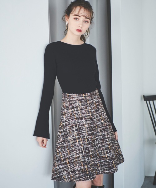 31 Sons de mode(トランテアン ソン ドゥ モード)の「取り外し衿付きタートルニット(ニット/セーター・レディース・オフホワイト/ブラック/ピンク/ホワイト×ネイビー/マスタード・36)」の20枚目の写真