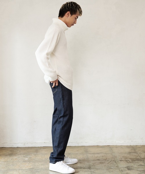 【BLUE STANDARD/ブルースタンダード】モールチェックニット セーター 冬服 防寒 暖服