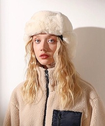 SHEENA | ふわふわエコファーフライトキャップ(キャップ)