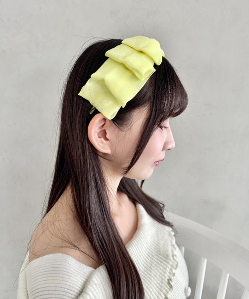 セール】【7色展開】ボリュームリボンカチューシャ（カチューシャ