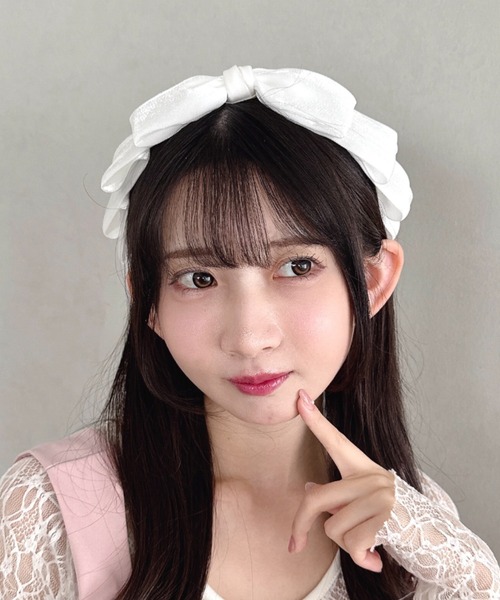 セール】【7色展開】ボリュームリボンカチューシャ（カチューシャ