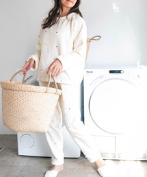 fran de lingerie | ふんわり軽くて暖かいmemory fleece (メモリーフリース)さっと被れるプルオーバー 「メモリーフリース」 プルオーバー上下セット(ルームウェア/パジャマ)