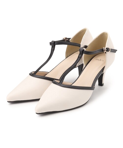 index（インデックス）の「◆【6cmヒール】Tストラップパンプス/通勤・セレモニー対応（パンプス・レディース・ホワイト系3/ブラック/ベージュ系・03/02）」の6枚目の写真