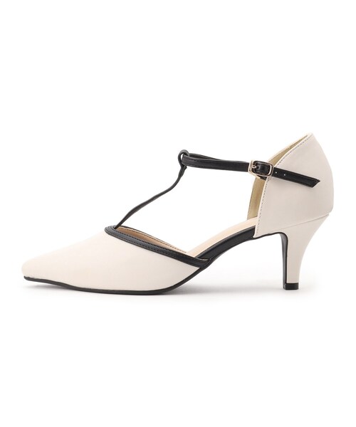 index（インデックス）の「◆【6cmヒール】Tストラップパンプス/通勤・セレモニー対応（パンプス・レディース・ホワイト系3/ブラック/ベージュ系・03/02）」の7枚目の写真