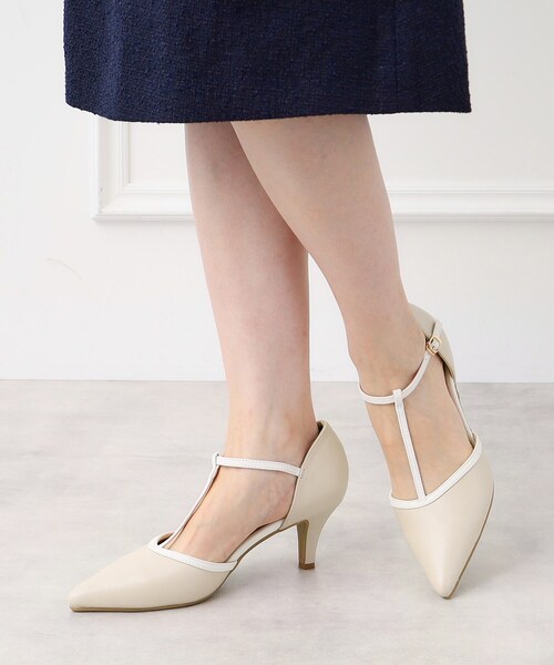 index（インデックス）の「◆【6cmヒール】Tストラップパンプス/通勤・セレモニー対応（パンプス・レディース・ホワイト系3/ブラック/ベージュ系・03/02）」の13枚目の写真